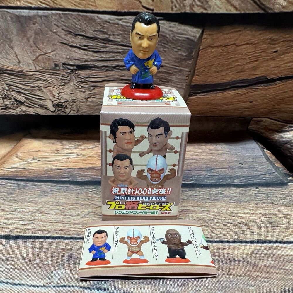 Rikidozan CharaPro Mini Big Head Figure Pro-Wrestling Heroes Legend Vol 5 Robe